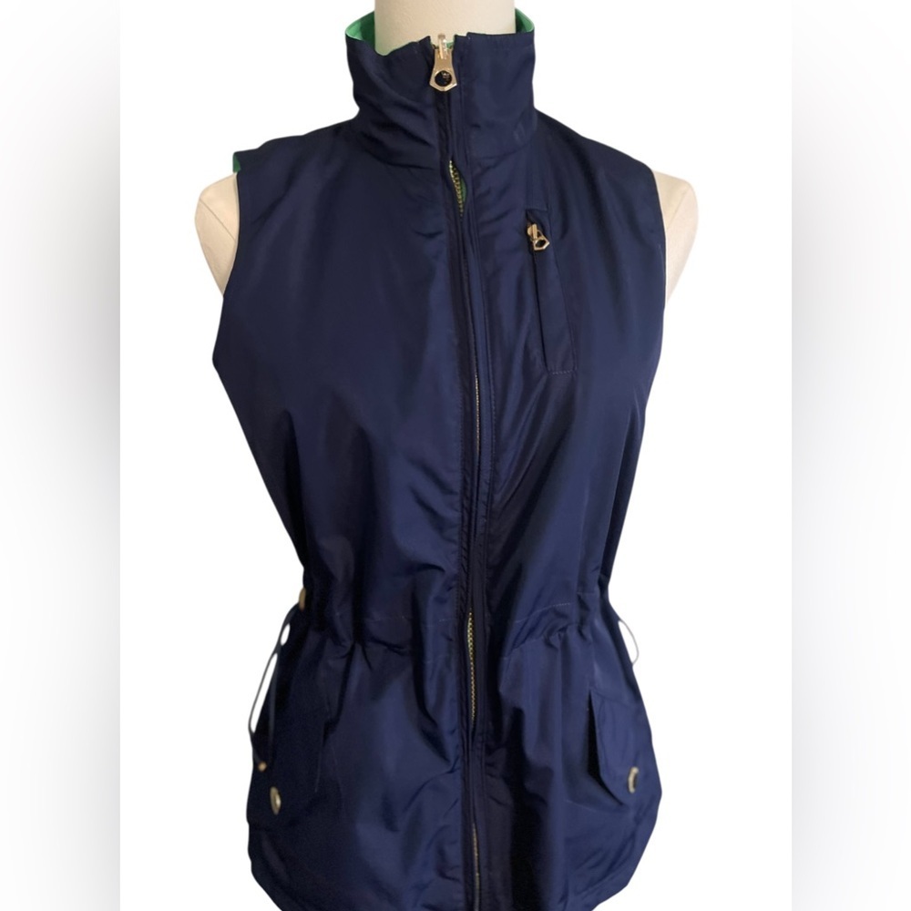 Ralph Lauren Reversible Green and Navy Women's Vest - Picture 12 of 14